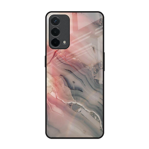 Pink And Grey Marble Oppo F19 Glass Back Cover Online