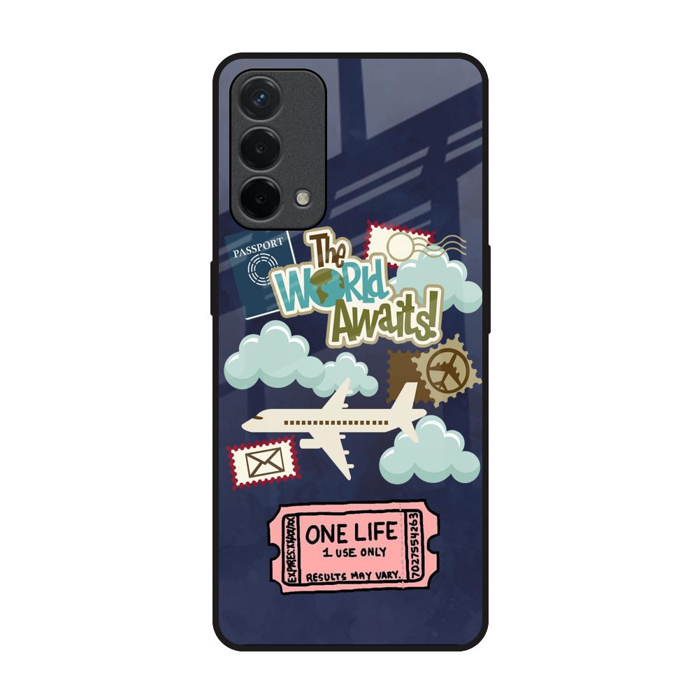 Tour The World Oppo F19 Glass Back Cover Online