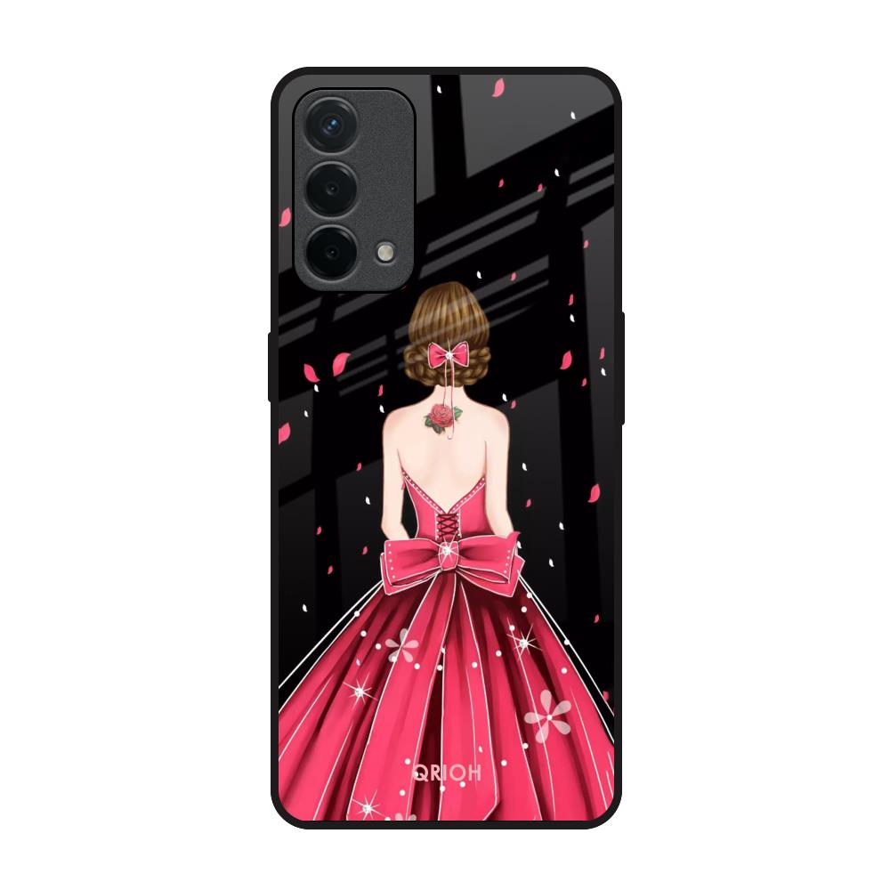 Fashion Princess Oppo F19 Glass Back Cover Online