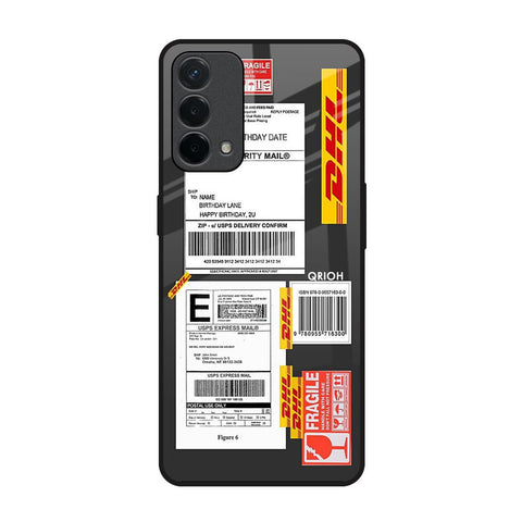 Cool Barcode Label Oppo F19 Glass Back Cover Online