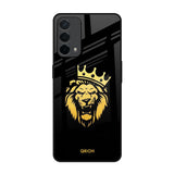 Lion The King Oppo F19 Glass Back Cover Online