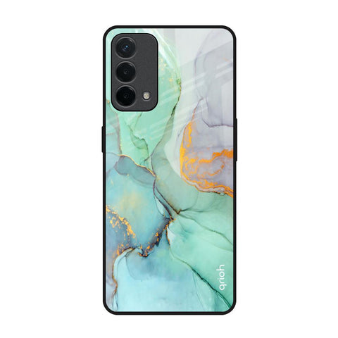 Green Marble Oppo F19 Glass Back Cover Online