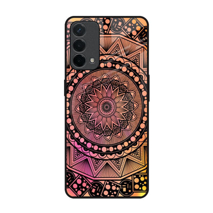 Floral Mandala Oppo F19 Glass Back Cover Online