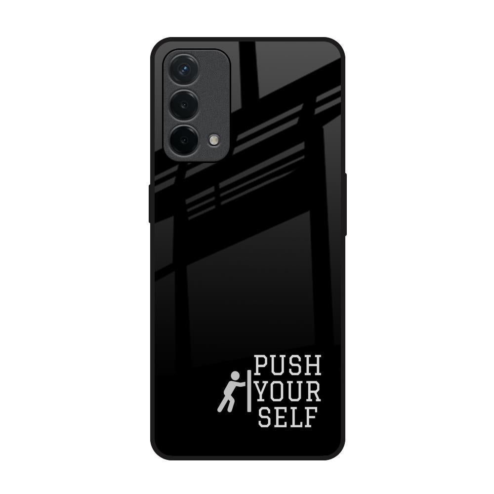 Push Your Self Oppo F19 Glass Back Cover Online