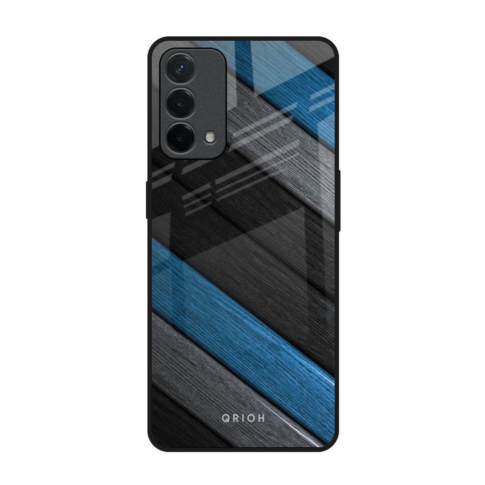 Multicolor Wooden Effect Oppo F19 Glass Back Cover Online