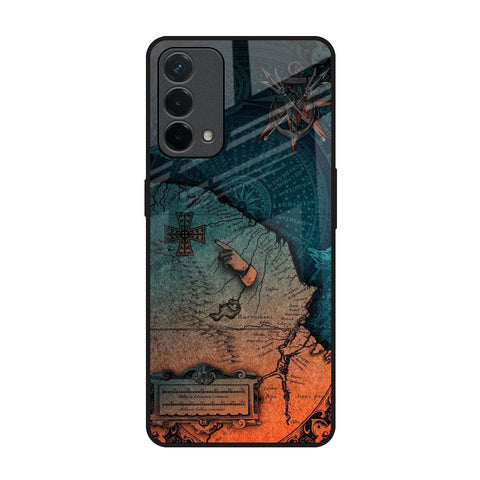 Geographical Map Oppo F19 Glass Back Cover Online
