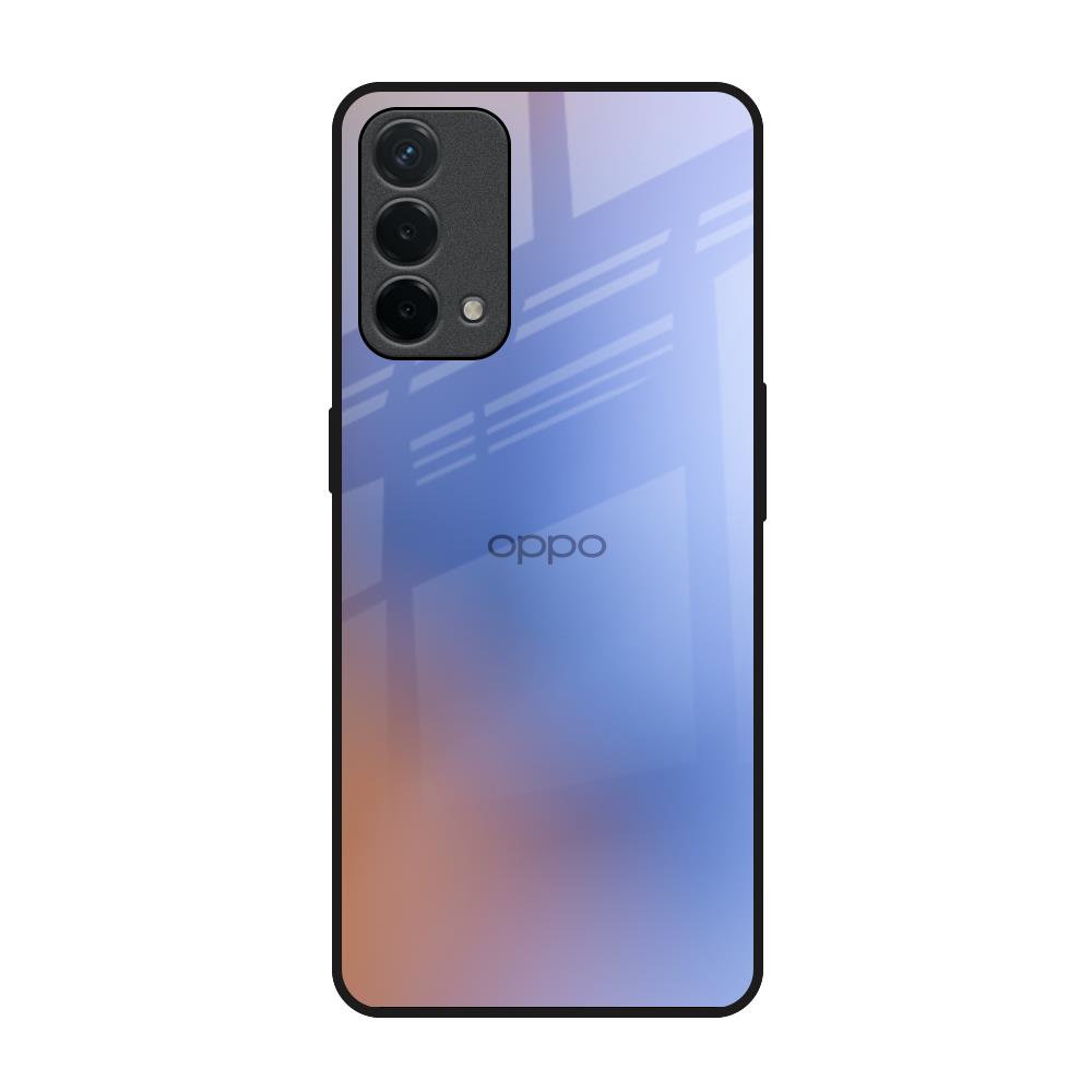 Blue Aura Oppo F19 Glass Back Cover Online