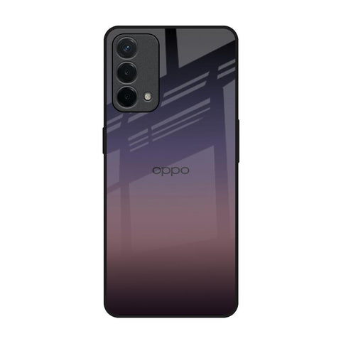 Grey Ombre Oppo F19 Glass Back Cover Online