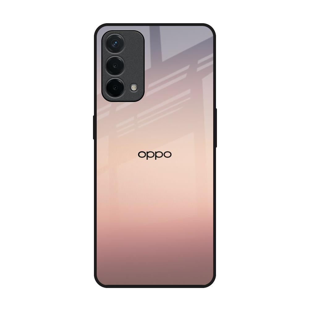 Golden Mauve Oppo F19 Glass Back Cover Online