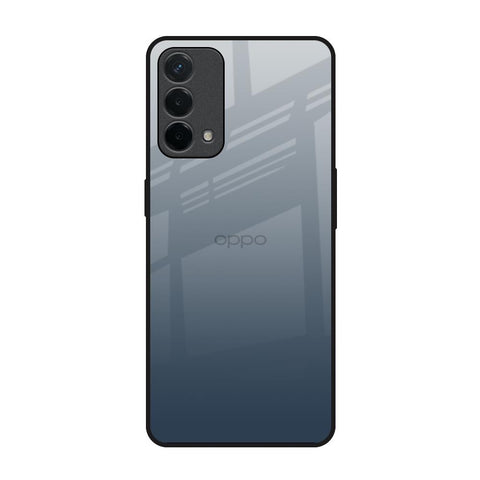 Smokey Grey Color Oppo F19 Glass Back Cover Online