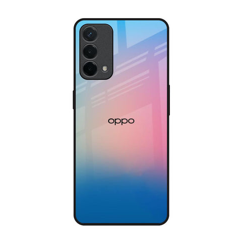 Blue & Pink Ombre Oppo F19 Glass Back Cover Online