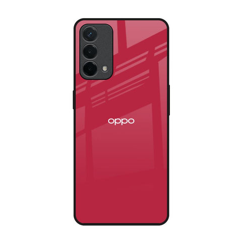 Solo Maroon Oppo F19 Glass Back Cover Online