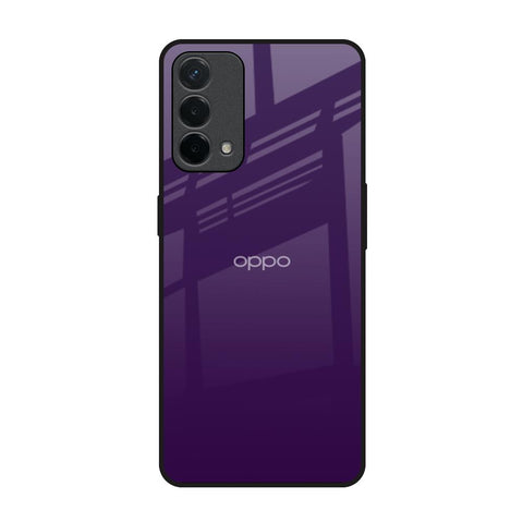 Dark Purple Oppo F19 Glass Back Cover Online