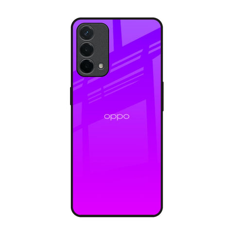 Purple Pink Oppo F19 Glass Back Cover Online
