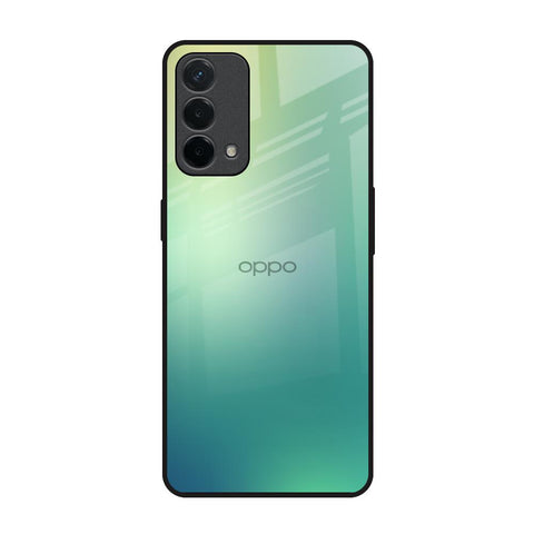 Dusty Green Oppo F19 Glass Back Cover Online