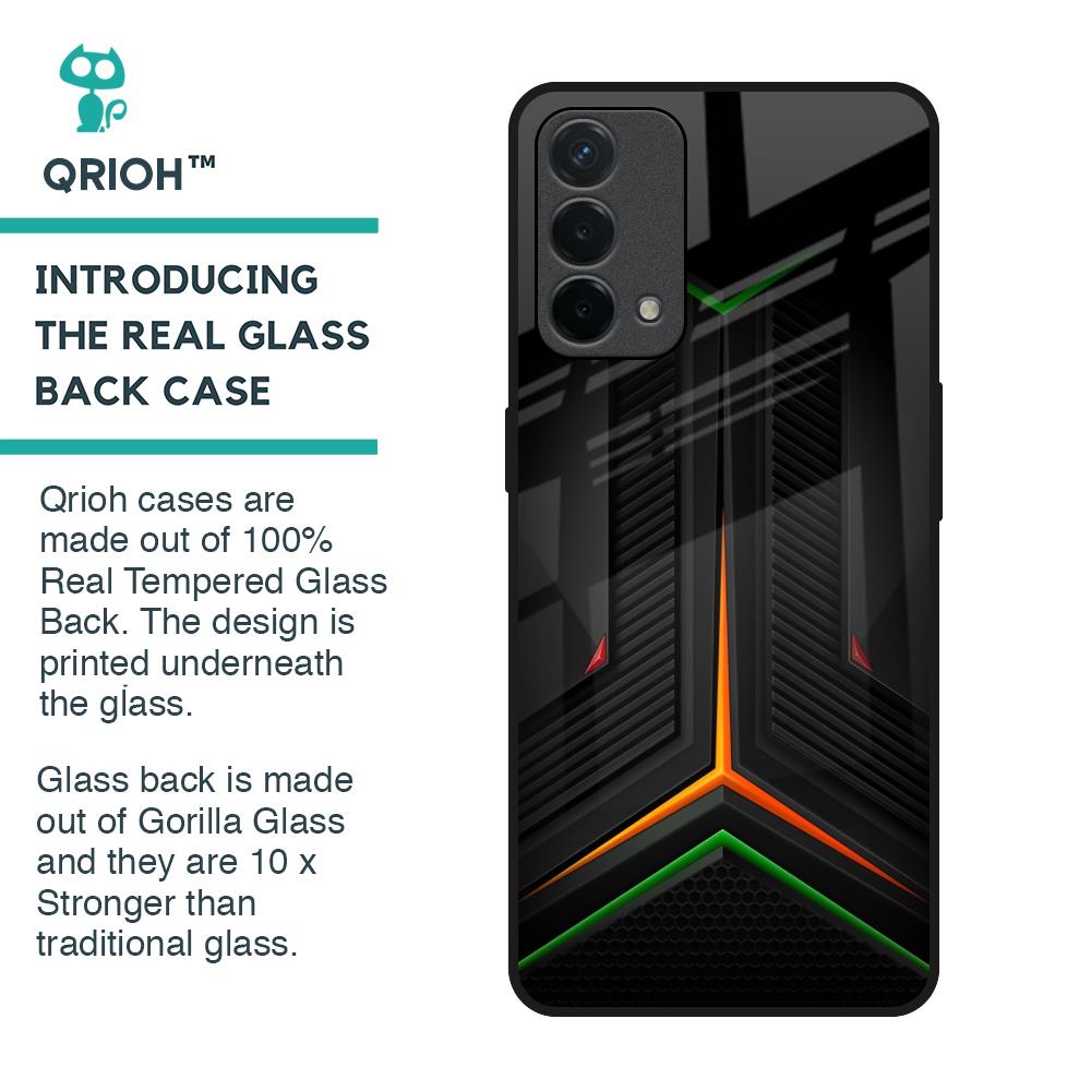 Modern Ultra Chevron Glass Case for Oppo F19