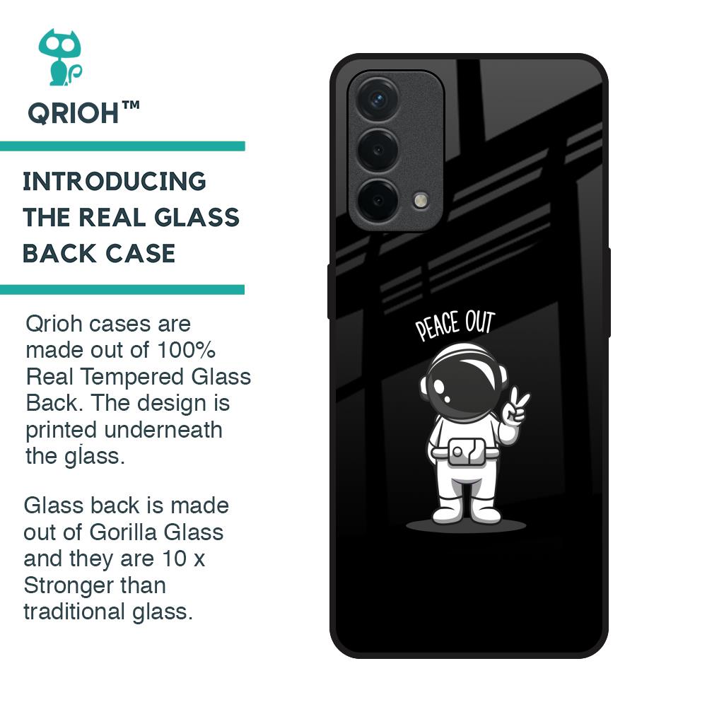 Peace Out Astro Glass Case for Oppo F19