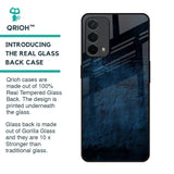 Dark Blue Grunge Glass Case for Oppo F19