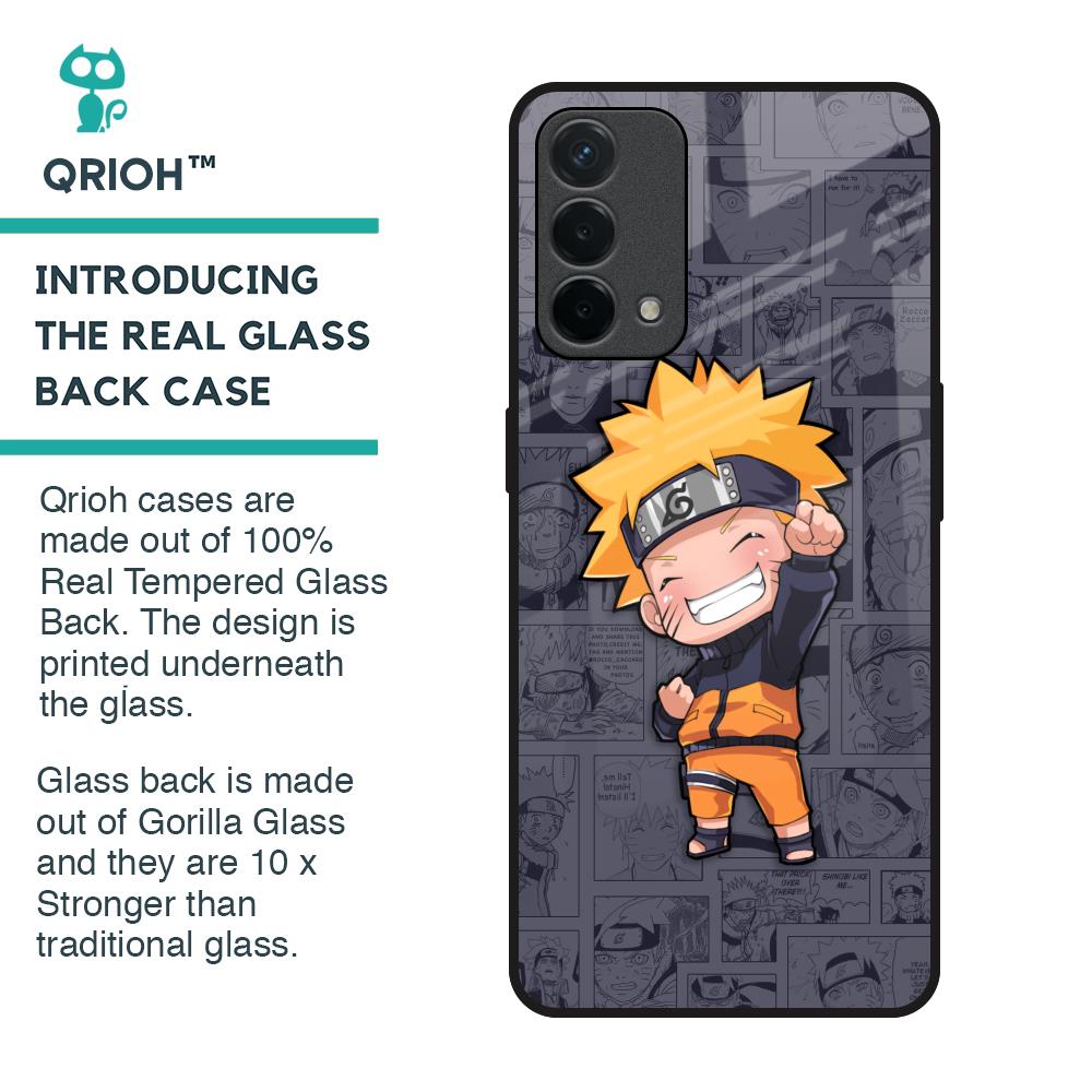 Orange Chubby Glass Case for Oppo F19