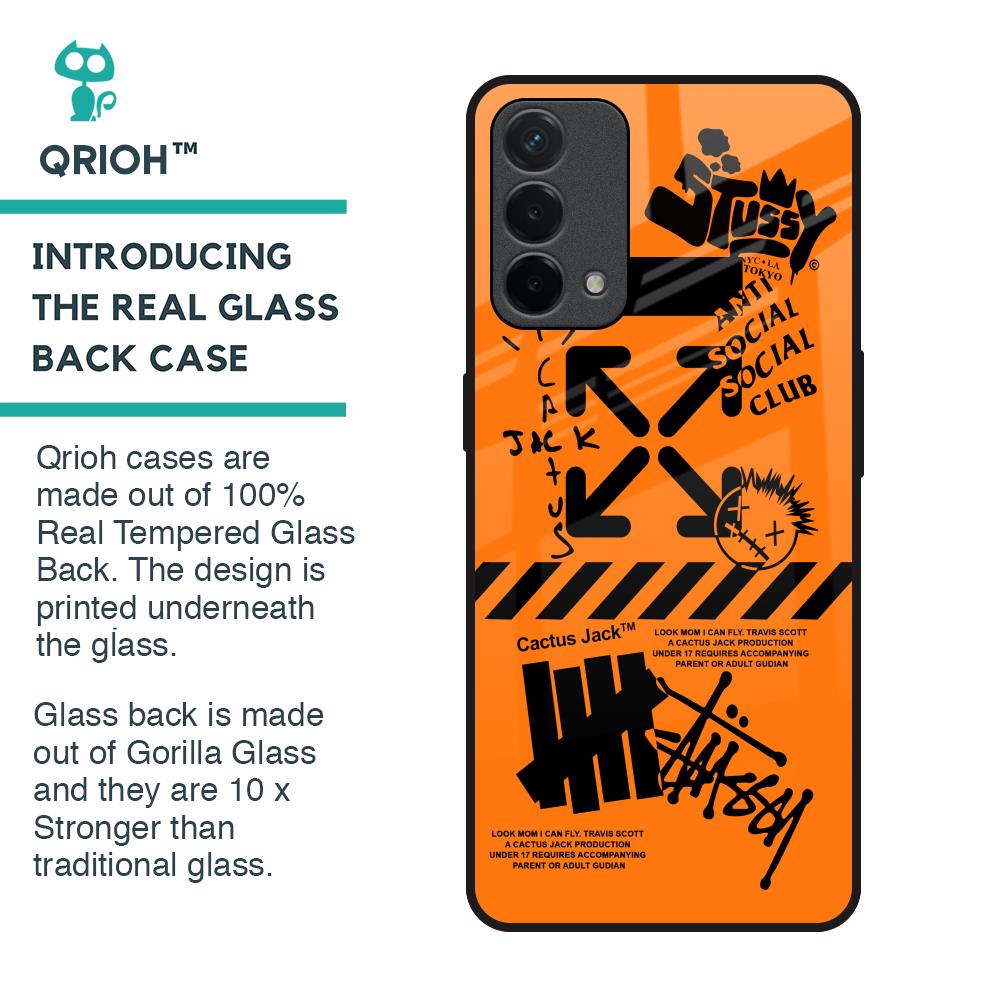Anti Social Club Glass Case for Oppo F19