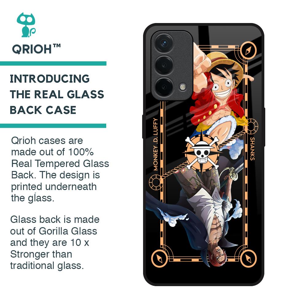Shanks & Luffy Glass Case for Oppo F19