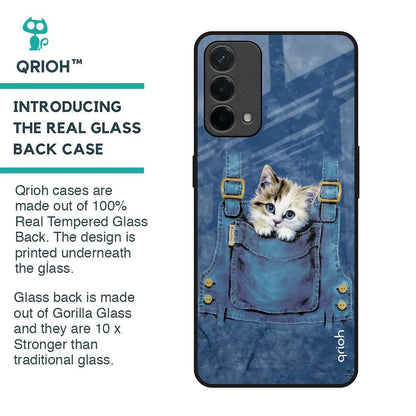 Kitty In Pocket Glass Case For Oppo F19
