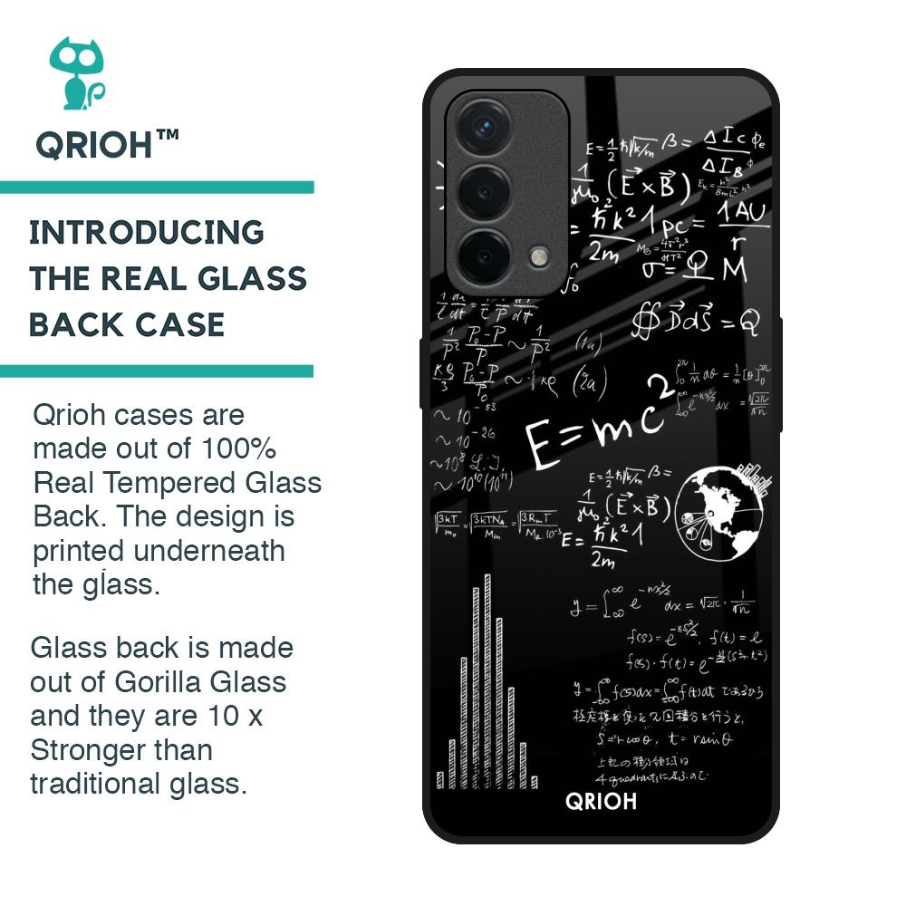 Funny Math Glass Case for Oppo F19
