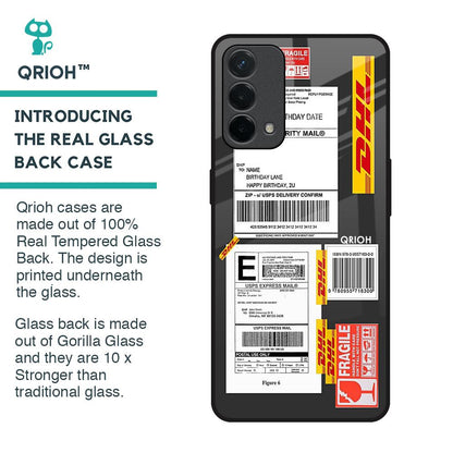 Cool Barcode Label Glass Case For Oppo F19