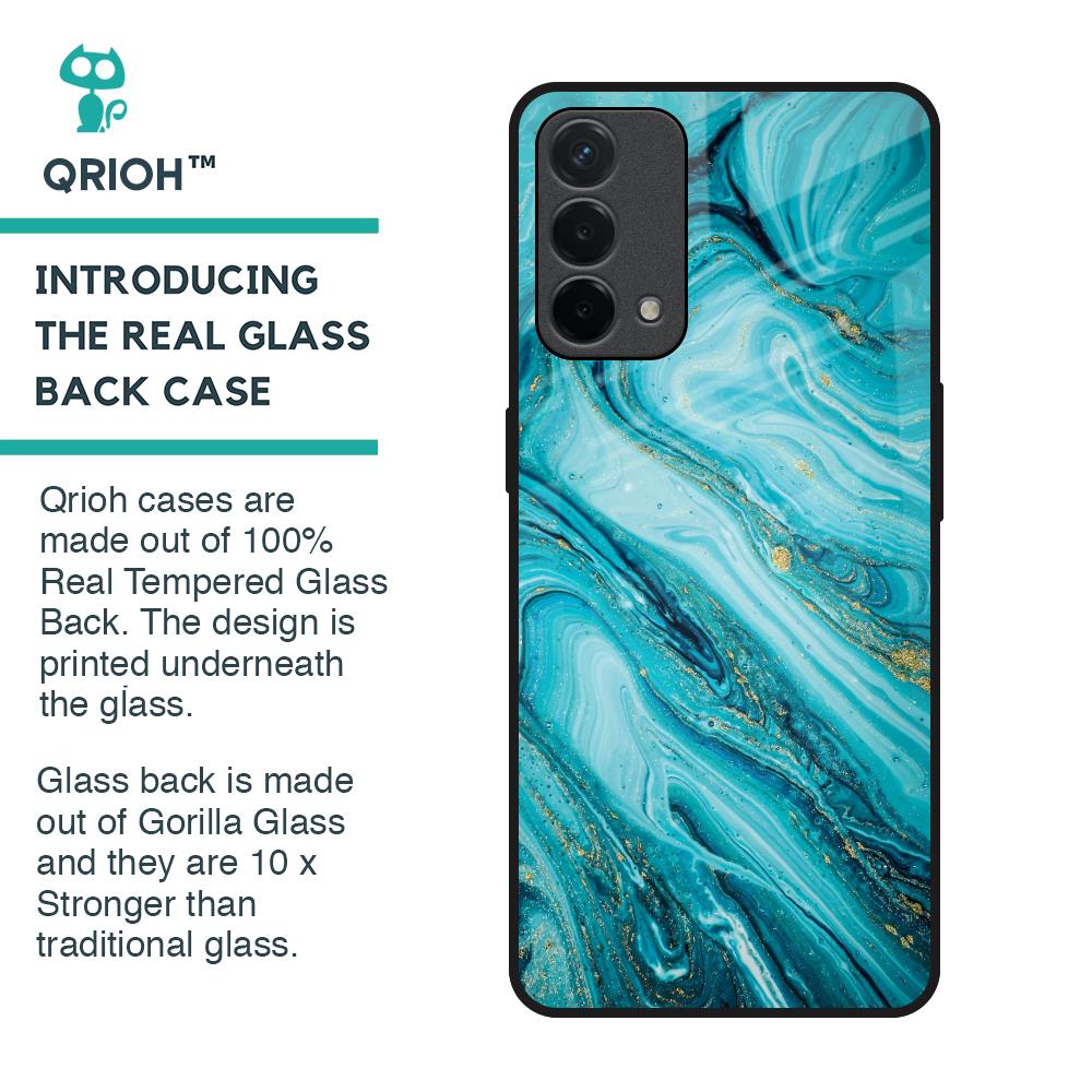 Ocean Marble Glass Case for Oppo F19