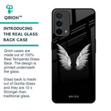 White Angel Wings Glass Case for Oppo F19