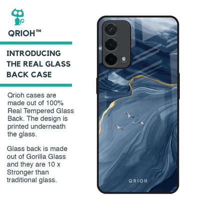 Deep Ocean Marble Glass Case for Oppo F19