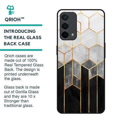 Tricolor Pattern Glass Case for Oppo F19