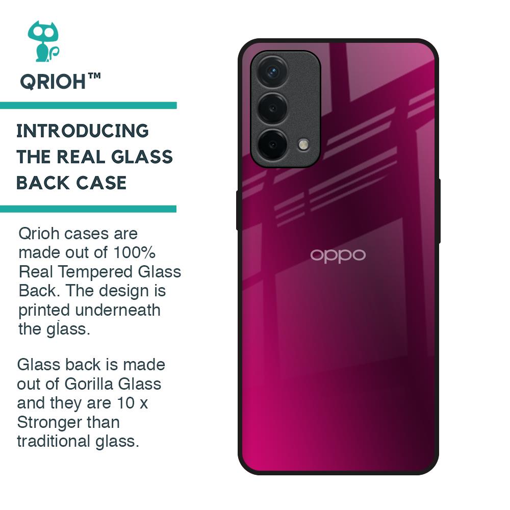 Pink Burst Glass Case for Oppo F19