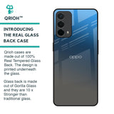 Blue Grey Ombre Glass Case for Oppo F19