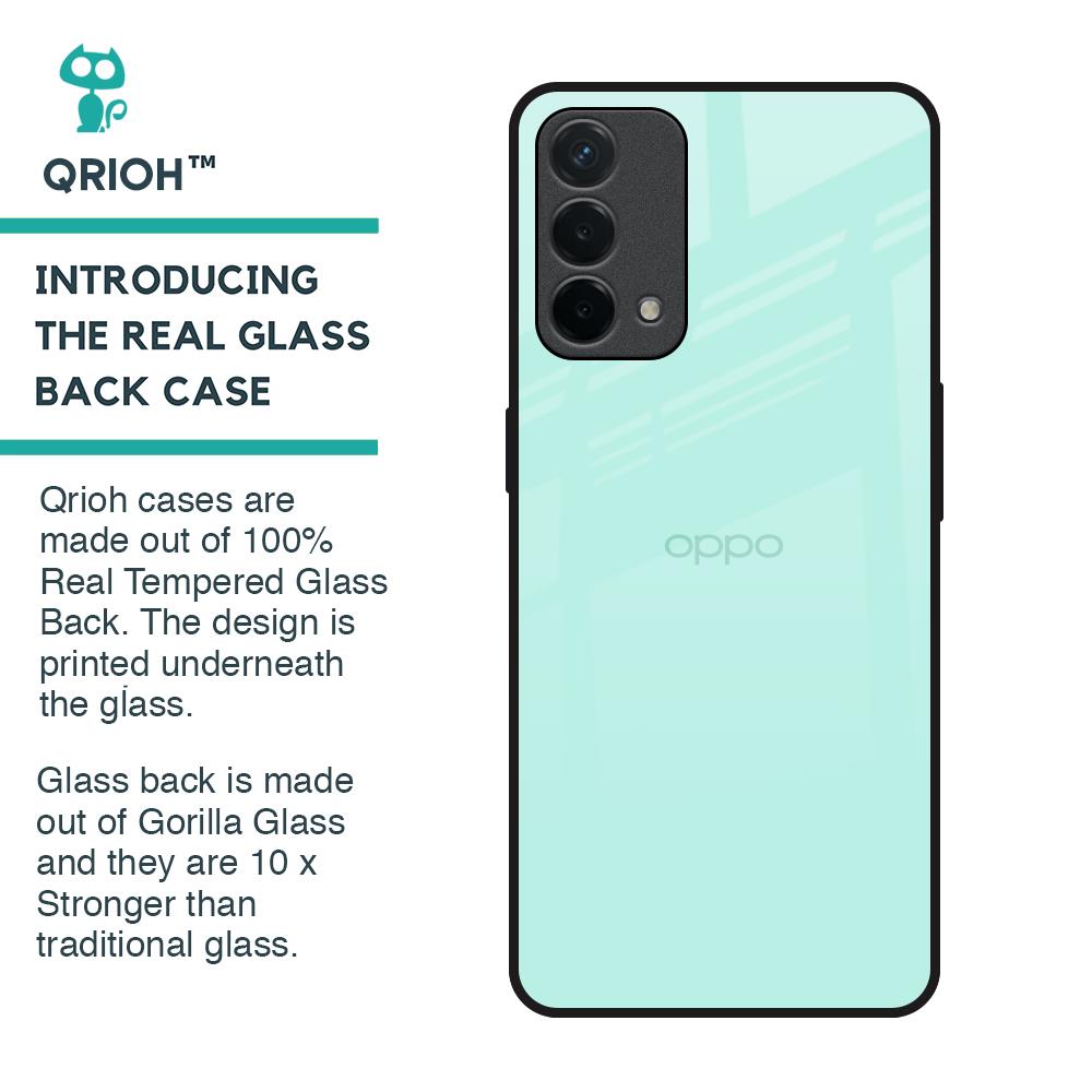 Teal Glass Case for Oppo F19