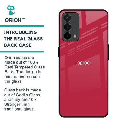 Solo Maroon Glass case for Oppo F19