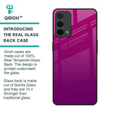 Magenta Gradient Glass Case For Oppo F19