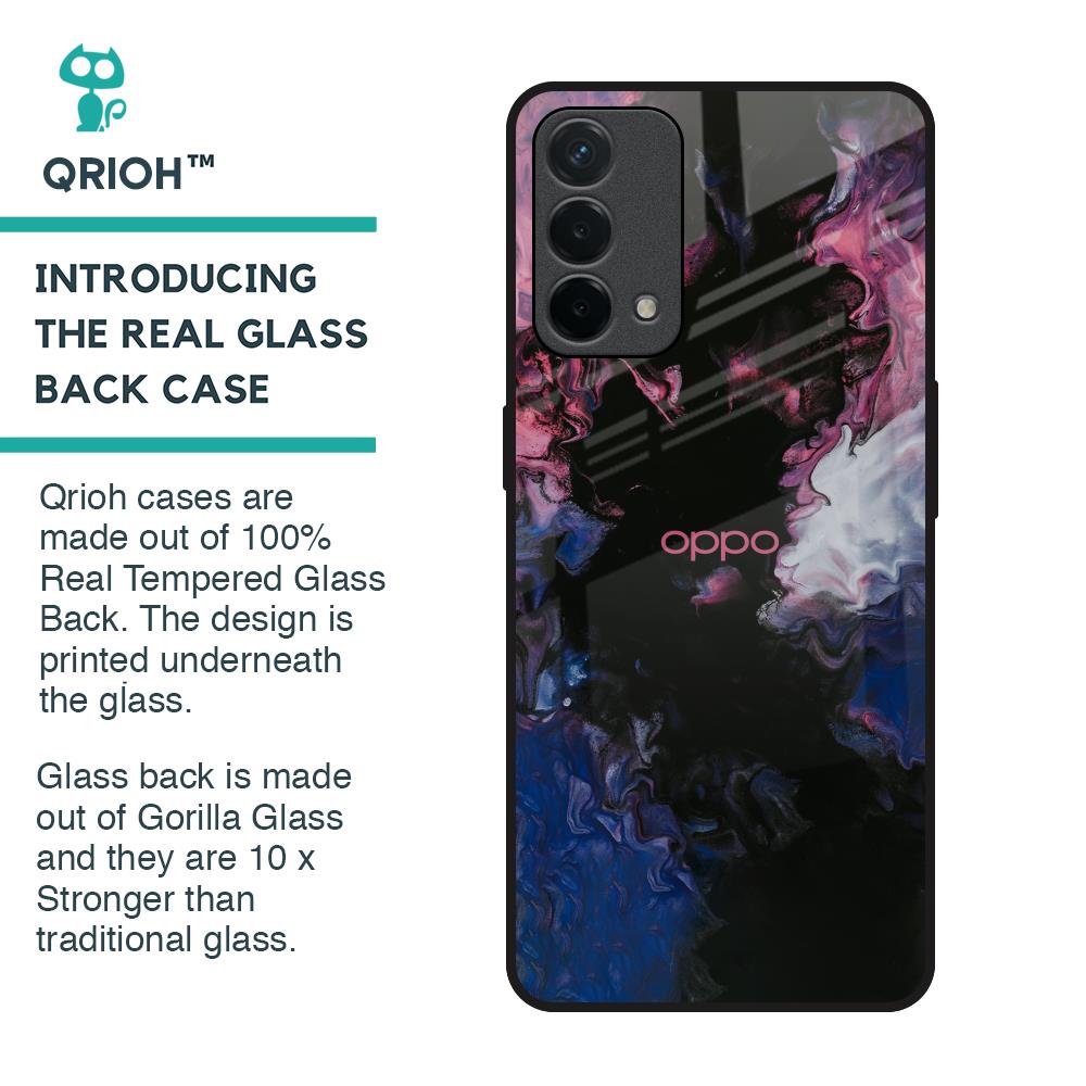 Smudge Brush Glass case for Oppo F19