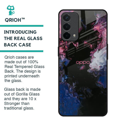 Smudge Brush Glass case for Oppo F19