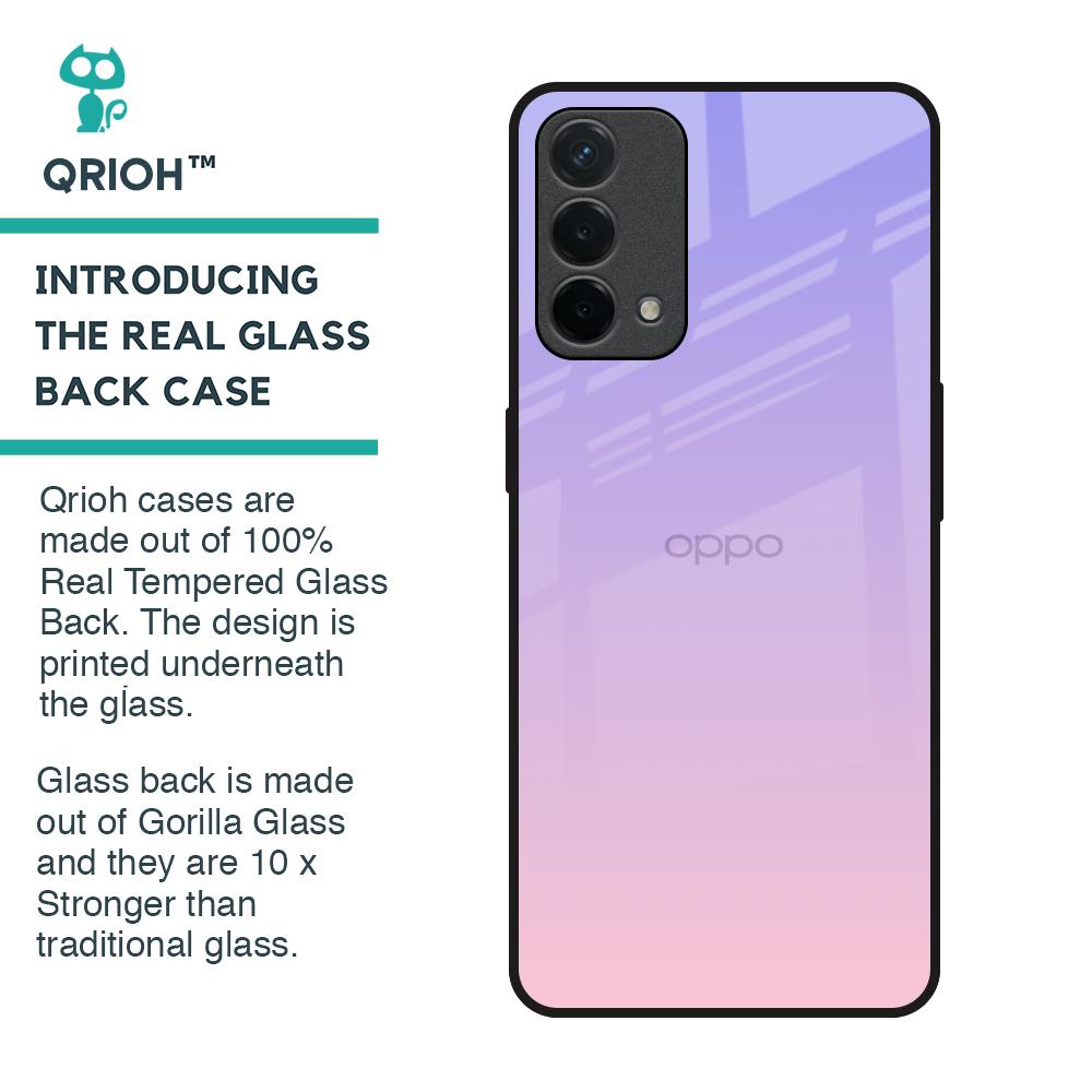 Lavender Gradient Glass Case for Oppo F19