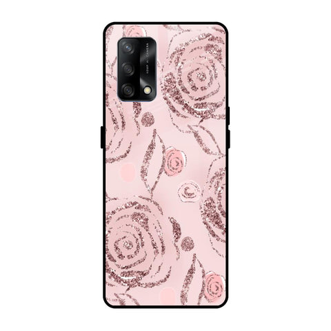 Shimmer Roses Oppo F19 Glass Cases & Covers Online