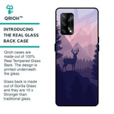 Deer In Night Glass Case For Oppo F19