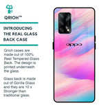 Colorful Waves Glass case for Oppo F19