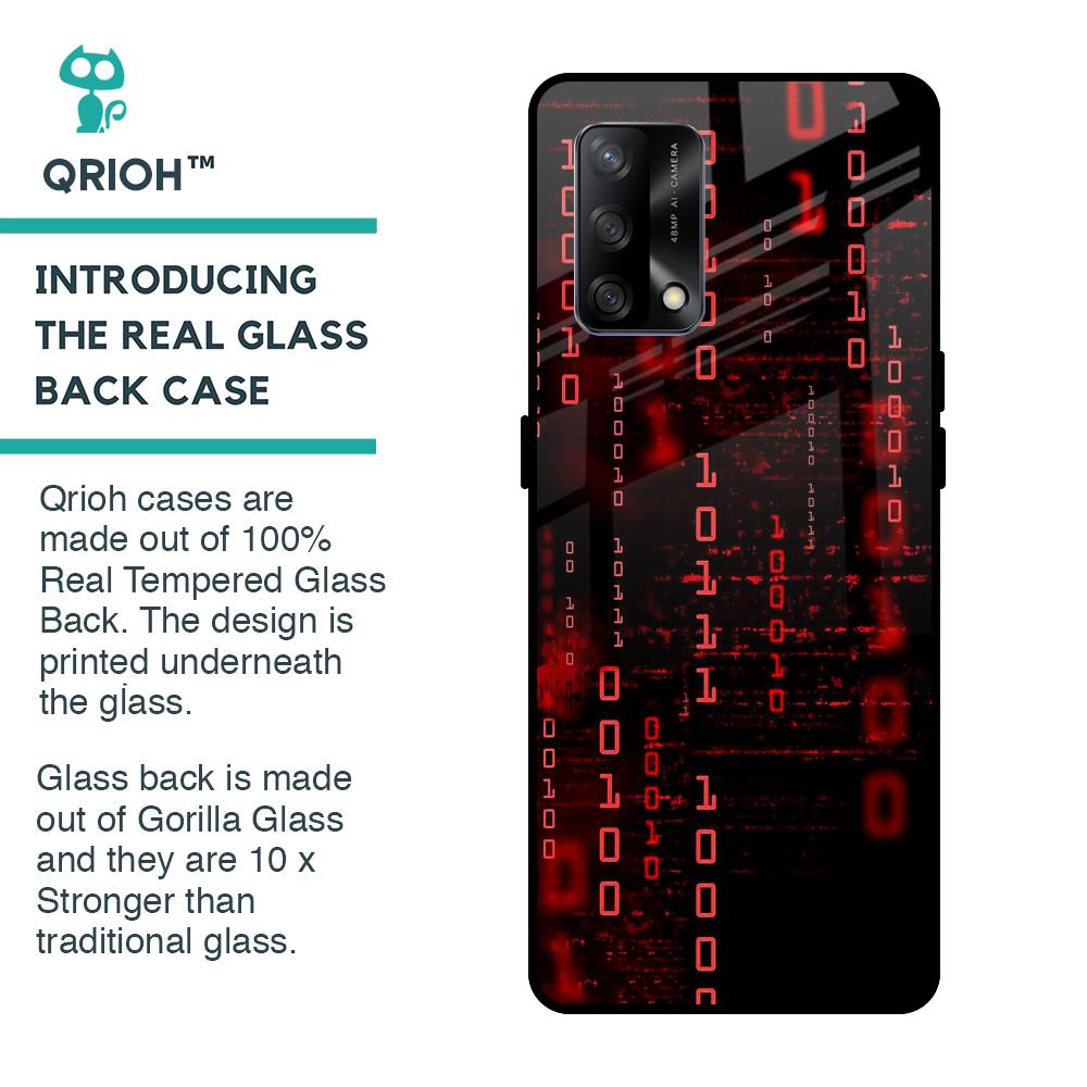 Let's Decode Glass Case For Oppo F19