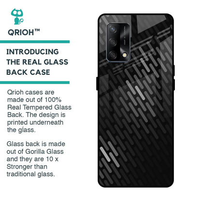 Dark Abstract Pattern Glass Case For Oppo F19