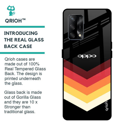 Abstract Arrow Pattern Glass Case For Oppo F19