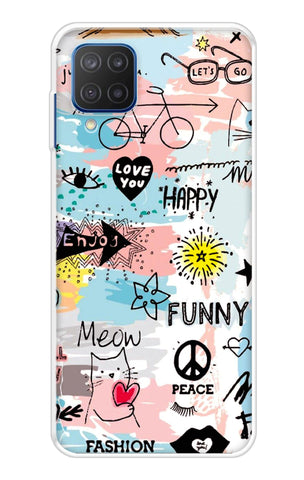 Happy Doodle Samsung Galaxy F12 Back Cover