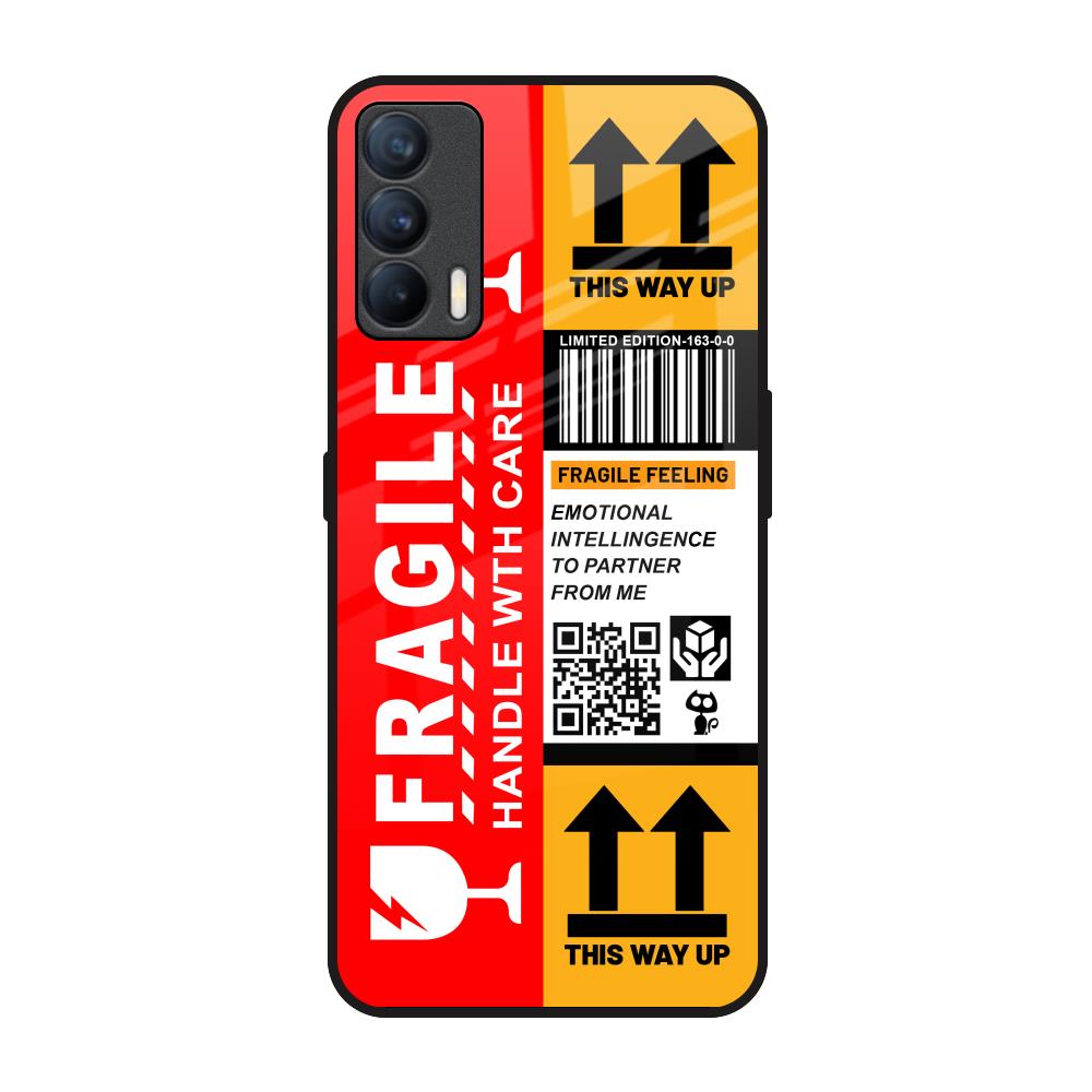 Handle With Care Realme X7 Glass Back Cover Online