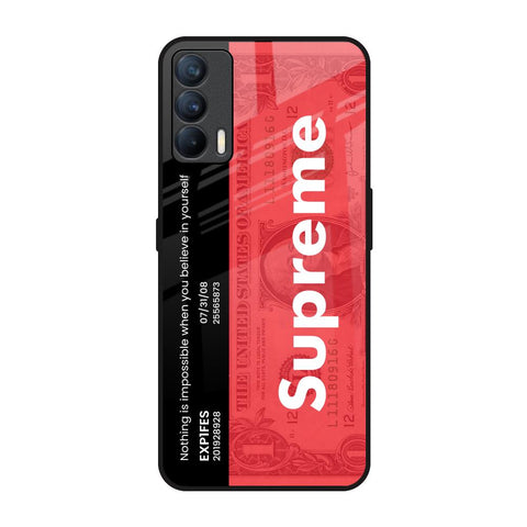 Supreme Ticket Realme X7 Glass Back Cover Online