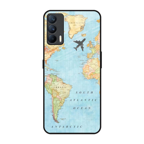 Travel Map Realme X7 Glass Back Cover Online